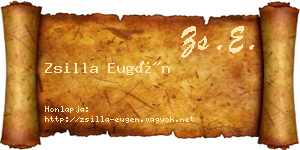 Zsilla Eugén névjegykártya